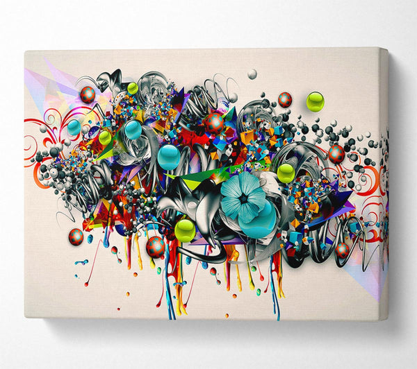  A Canvas Print of Flower Bubbles Canvas Art