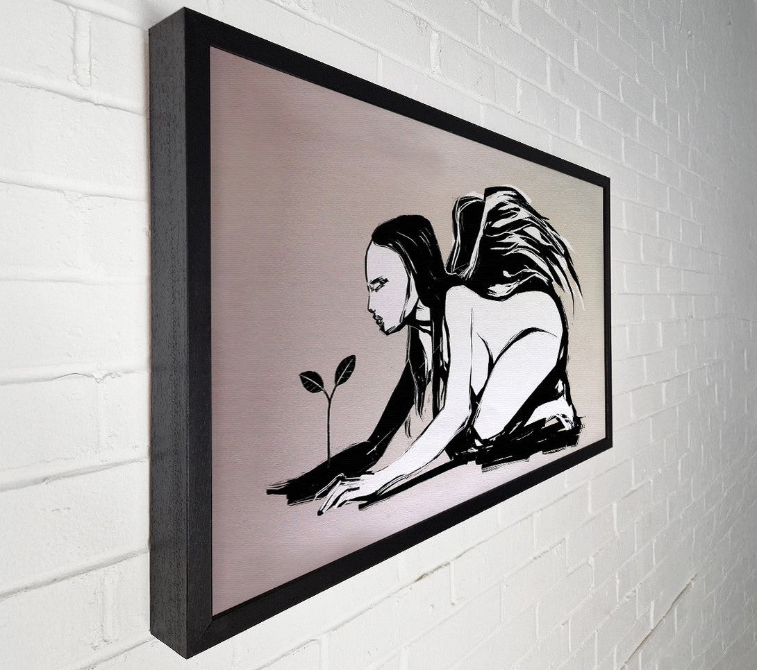  A Canvas Print of Angel Flower Grow Canvas Wall Art