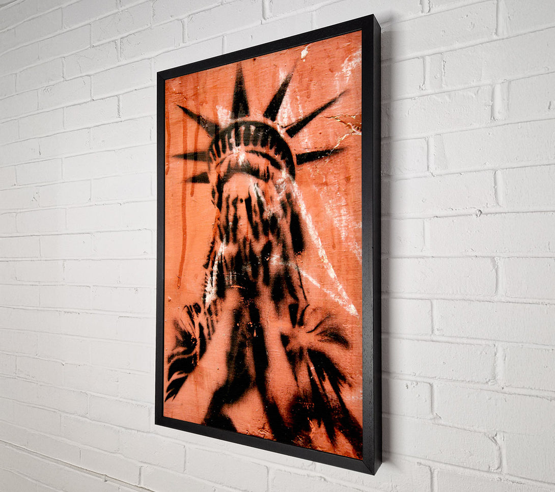  A Canvas Print of Statue Of Liberty Cry Canvas Wall Art