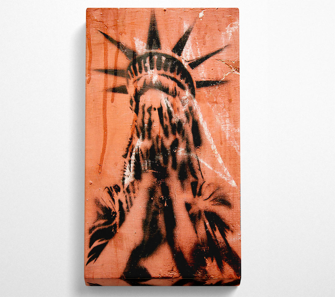 A Canvas Print of Statue Of Liberty Cry Canvas Wall Art