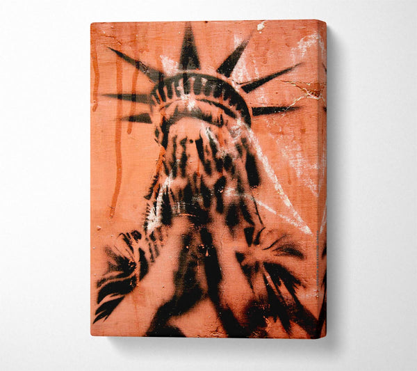  A Canvas Print of Statue Of Liberty Cry Canvas Wall Art
