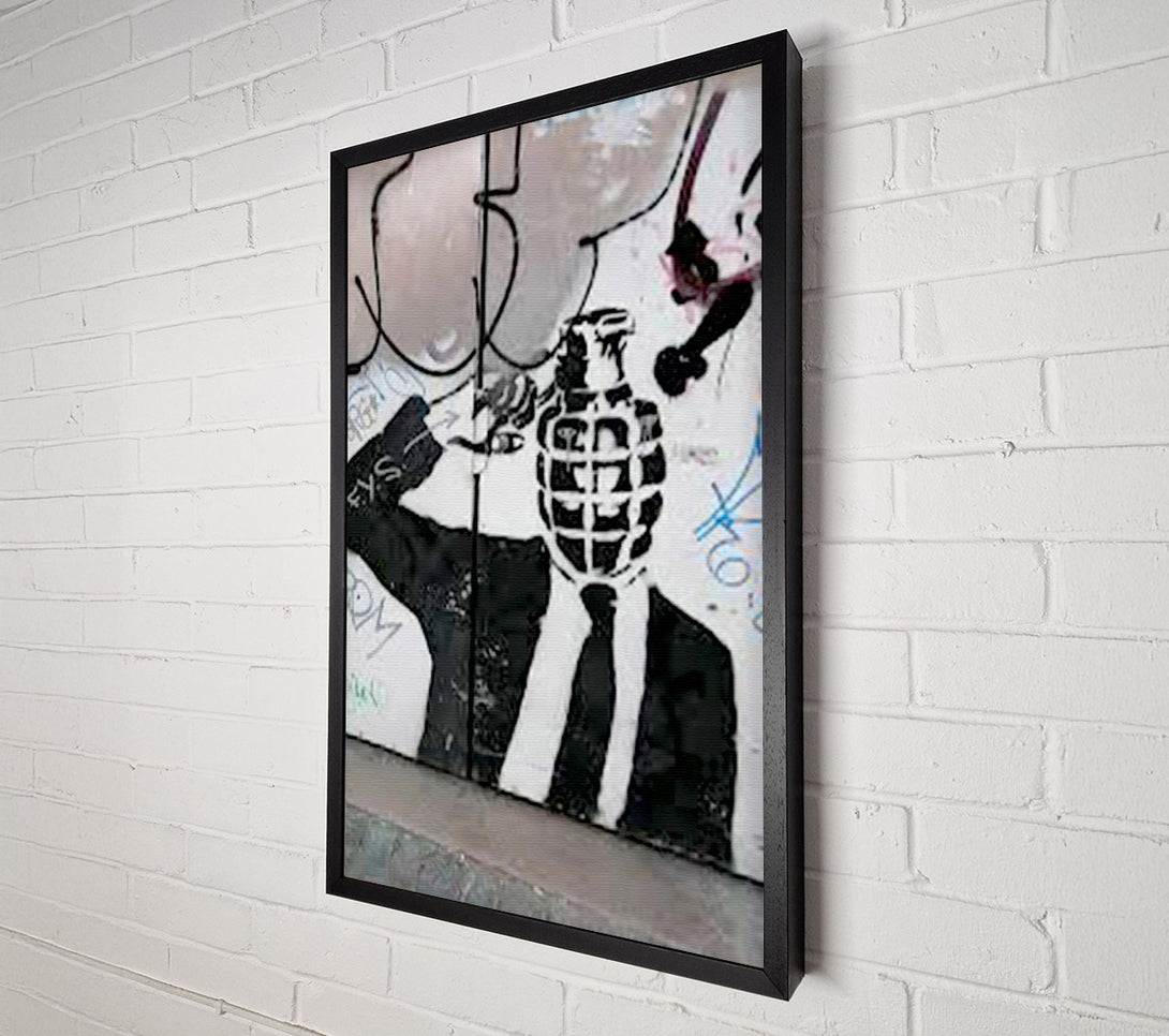  A Canvas Print of Bomb Head Canvas Print