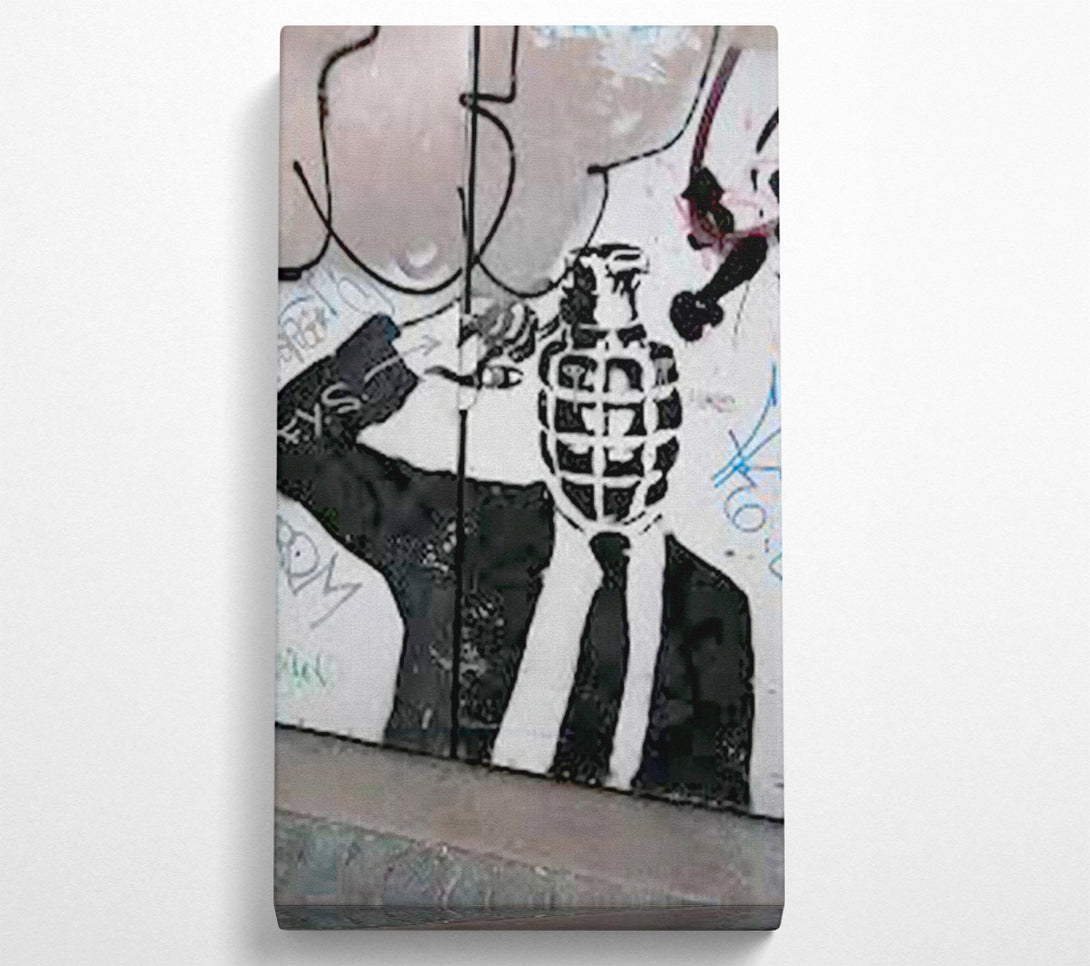  A Canvas Print of Bomb Head Canvas Print