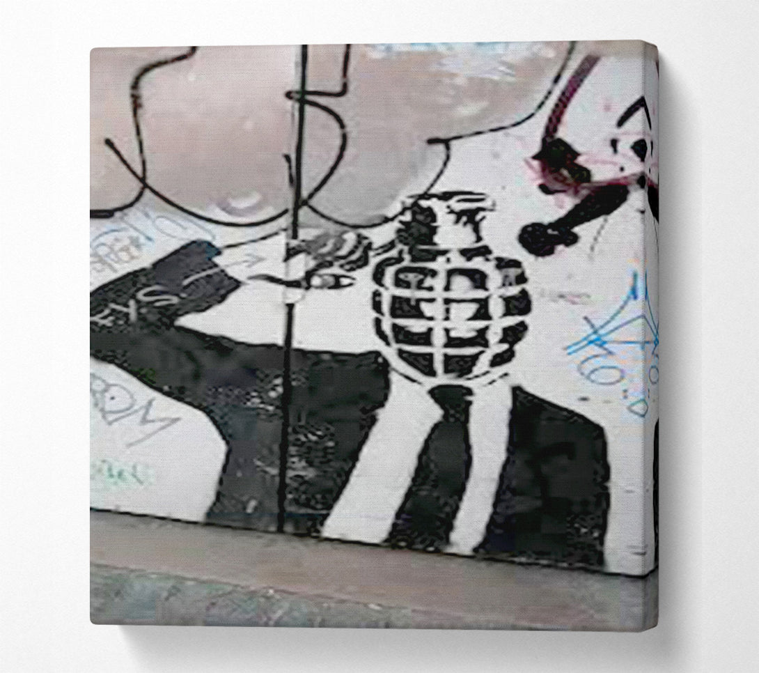  A Canvas Print of Bomb Head Canvas Print