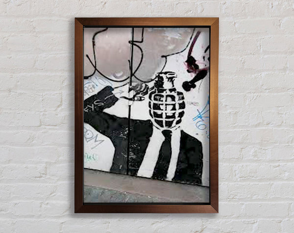 Bomb Head Framed Print