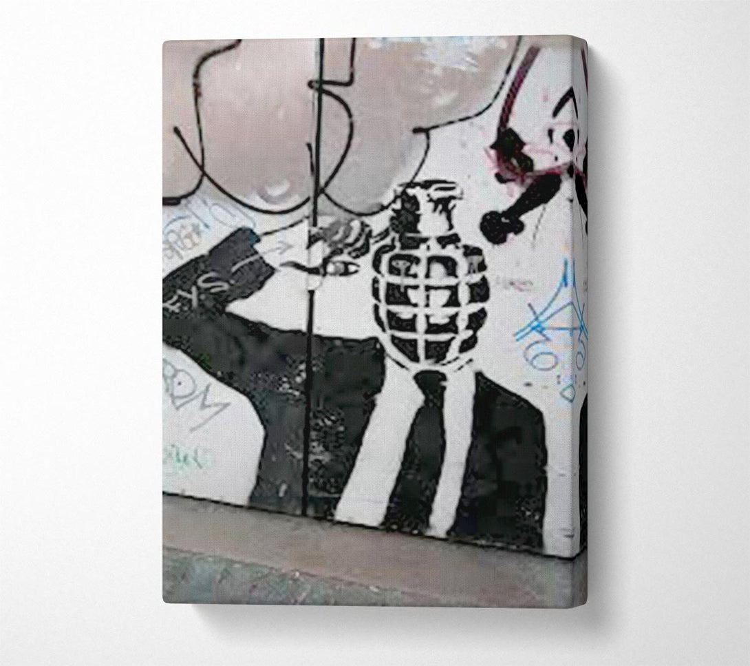  A Canvas Print of Bomb Head Canvas Print