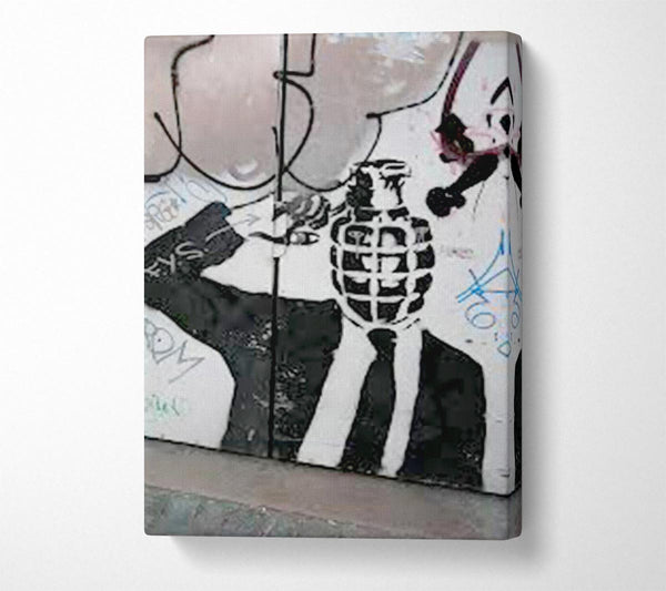  A Canvas Print of Bomb Head Canvas Print