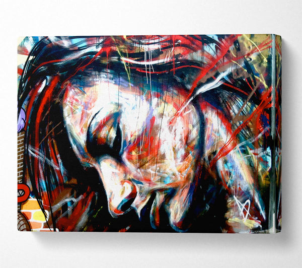  A Canvas Print of Red Woman Canvas Print