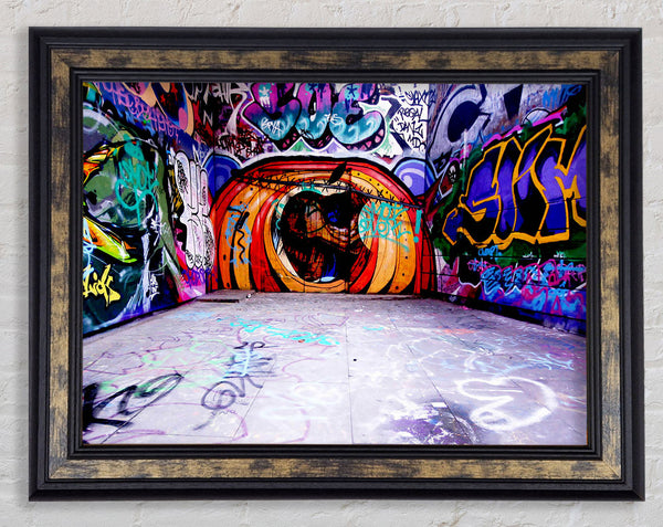 Through The Apple Framed Print