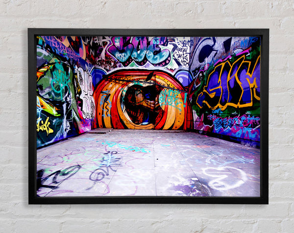 Through The Apple Framed Print