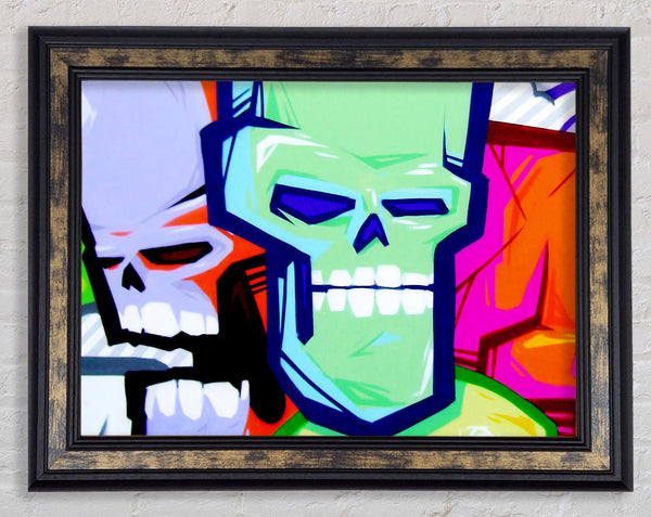 Skull Heads Framed Print