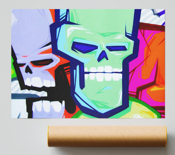 Skull Heads Print