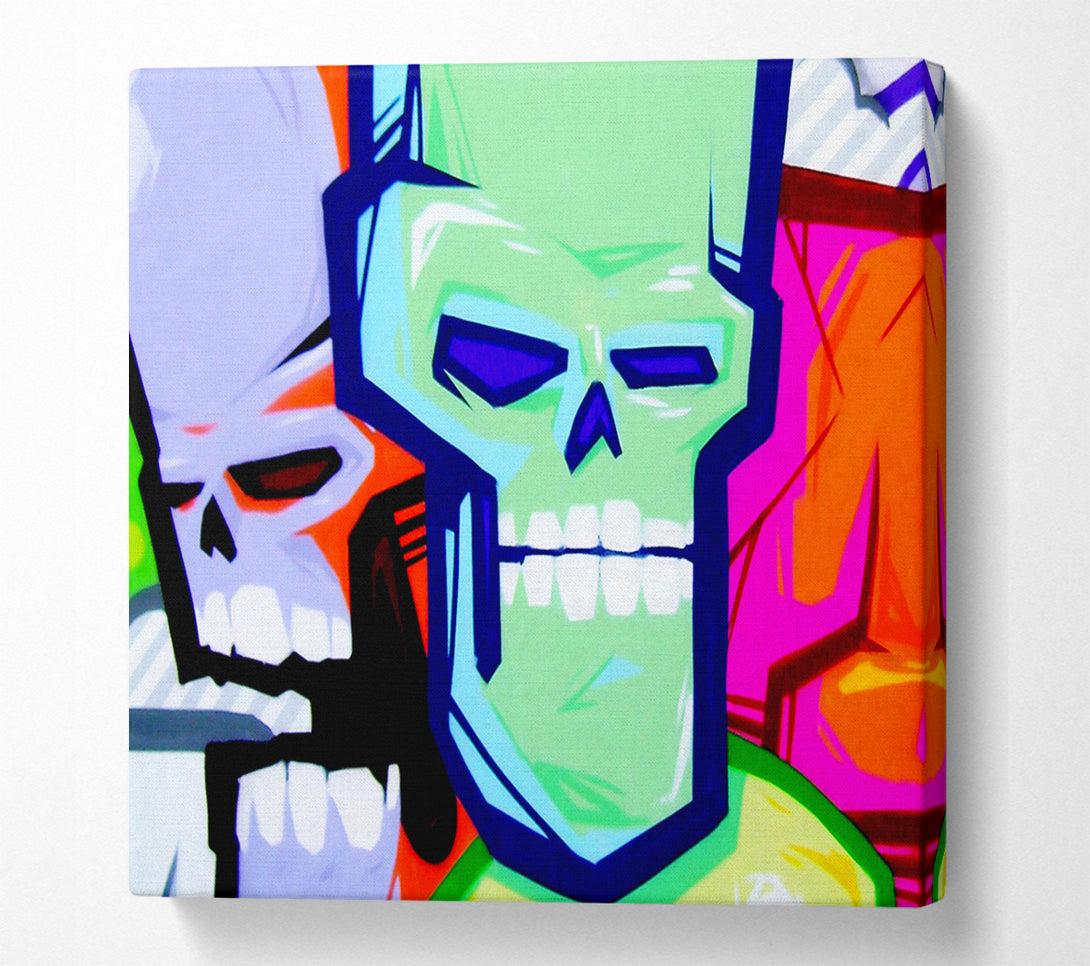  A Canvas Print of Skull Heads Canvas Print