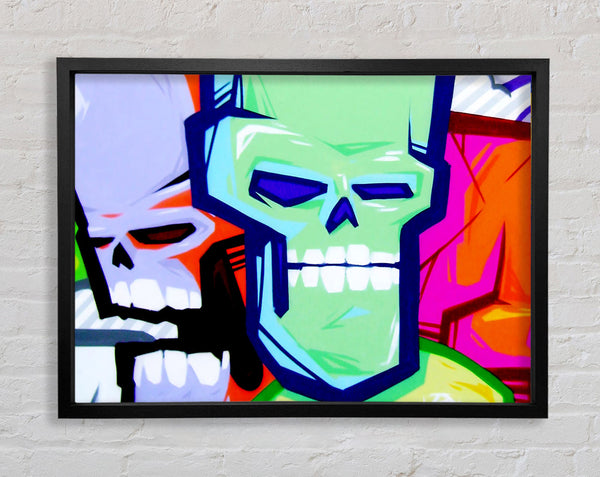 Skull Heads Framed Print