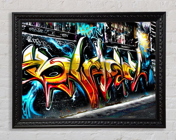 Graffiti Abstract Art Framed Print