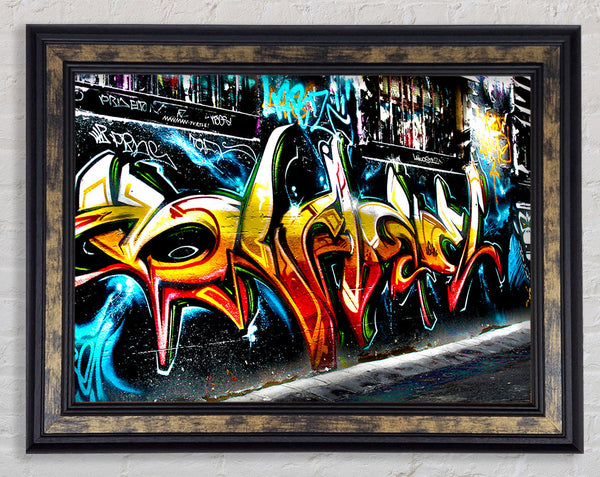 Graffiti Abstract Art Framed Print