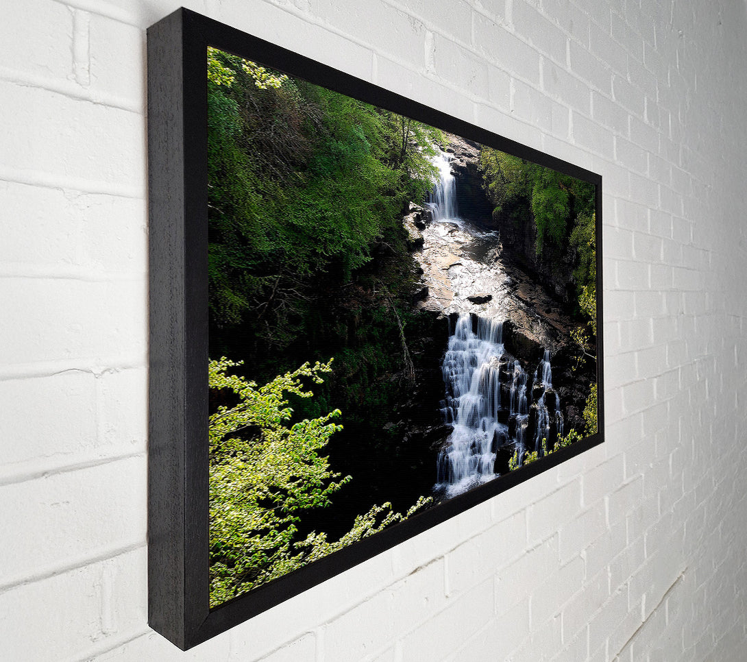  A Canvas Print of Falls Of Clyde River Clyde New Lanark South Lanarkshire Scotland Canvas Wall Art