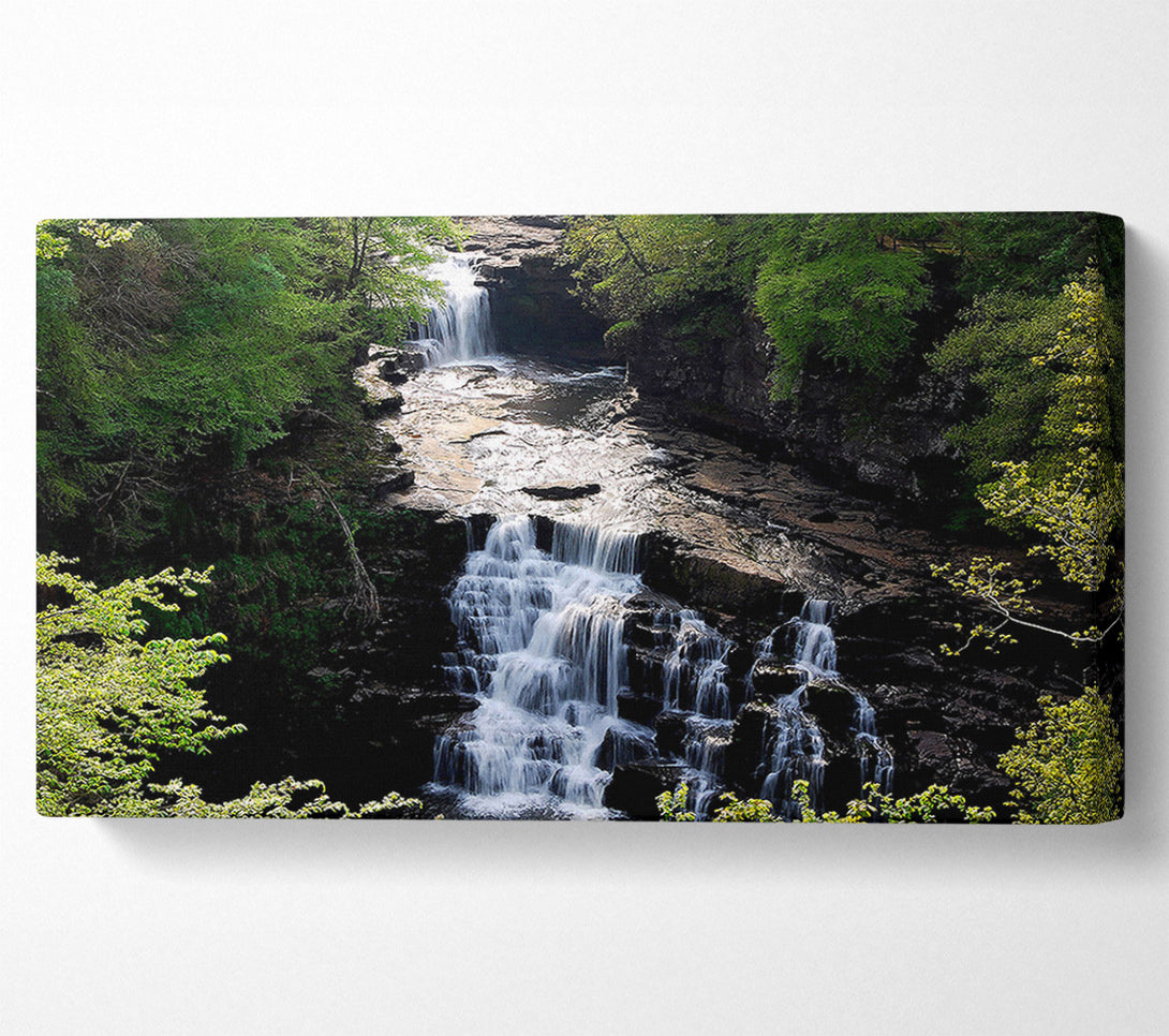 A Canvas Print of Falls Of Clyde River Clyde New Lanark South Lanarkshire Scotland Canvas Wall Art