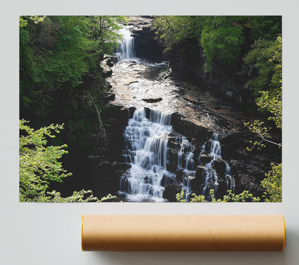Falls Of Clyde River Clyde New Lanark South Lanarkshire Scotland Print