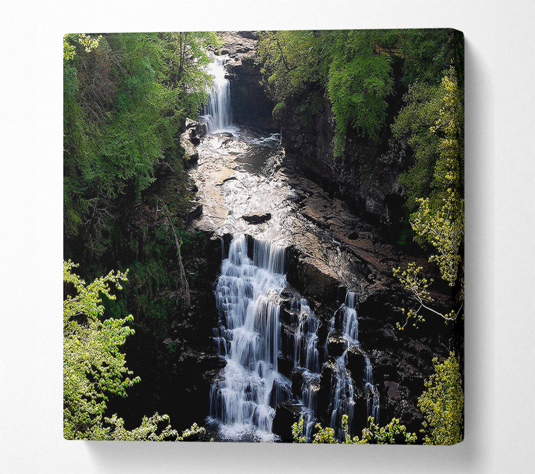  A Canvas Print of Falls Of Clyde River Clyde New Lanark South Lanarkshire Scotland Canvas Wall Art