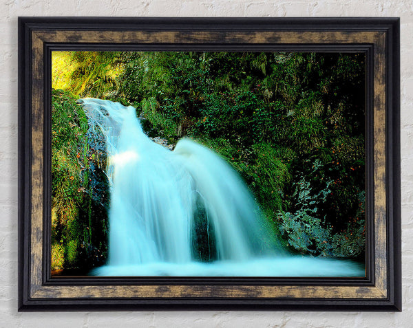 Natural Waterfall Framed Print