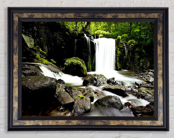 Most Beautiful Waterfalls In The World Framed Print