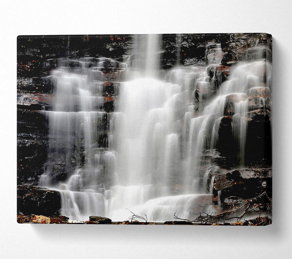  A Canvas Print of Natural Waterfalls Spill Canvas Wall Art