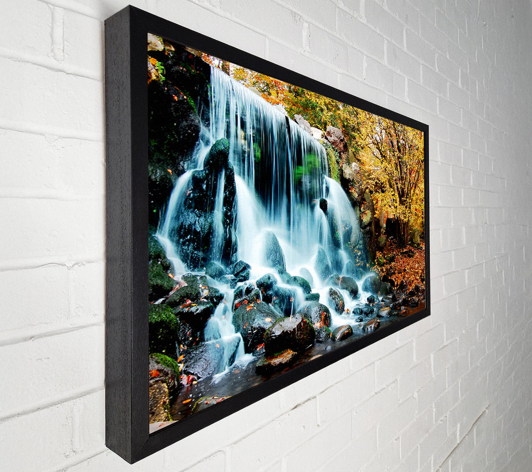  A Canvas Print of The Waterfalls Autumn Forest Canvas Wall Art