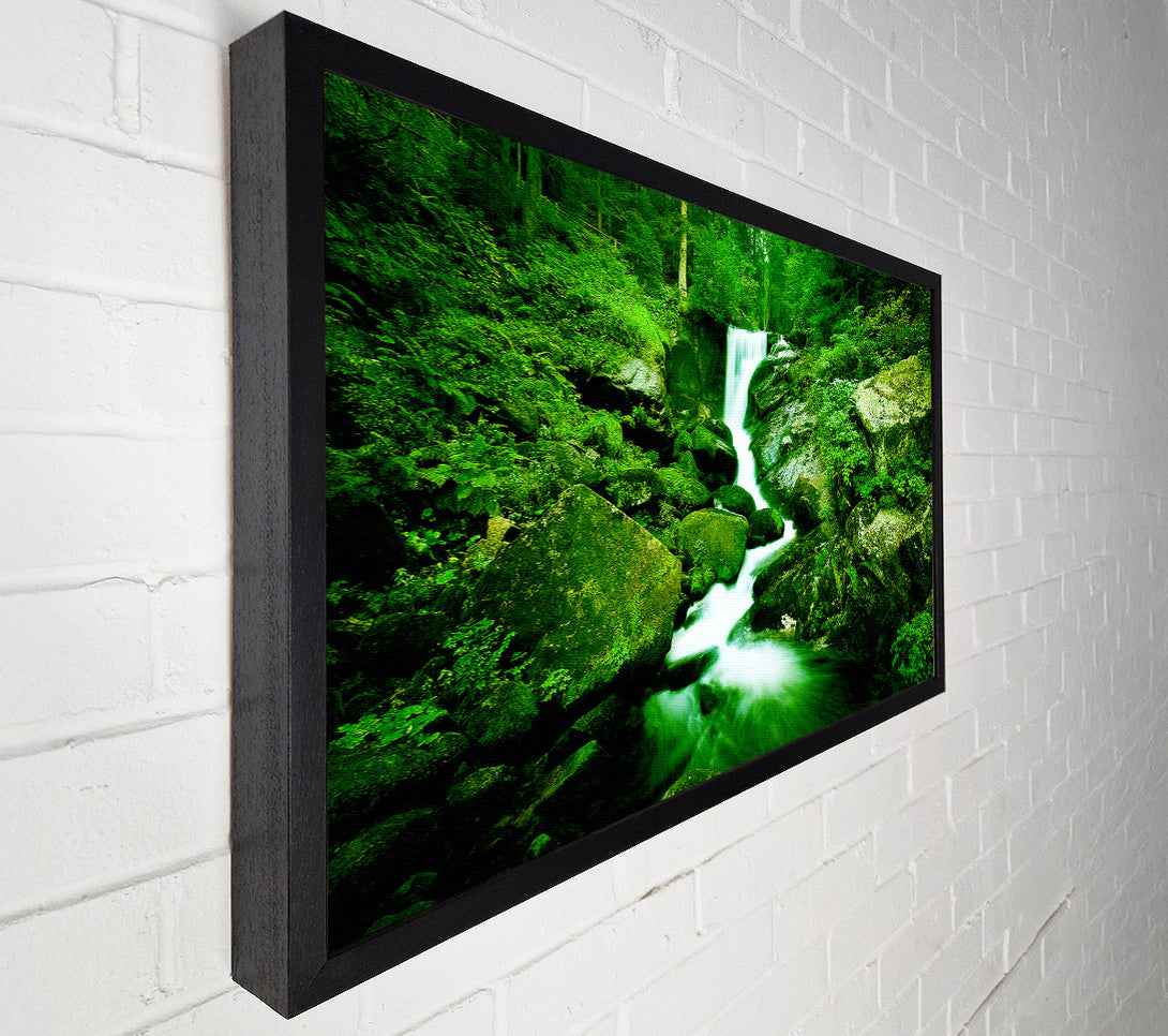  A Canvas Print of The Rocks In The Forest Stream Canvas Print