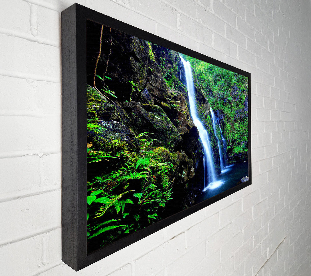  A Canvas Print of Waterfall Paradise Trio Canvas Print