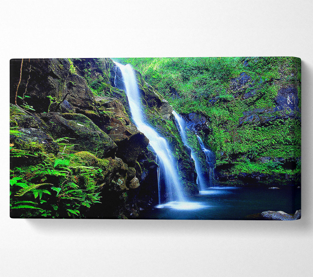  A Canvas Print of Waterfall Paradise Trio Canvas Print