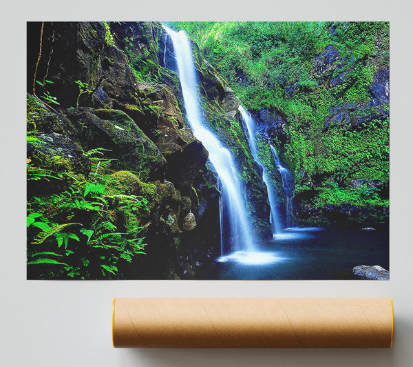 Waterfall Paradise Trio Giclee Print