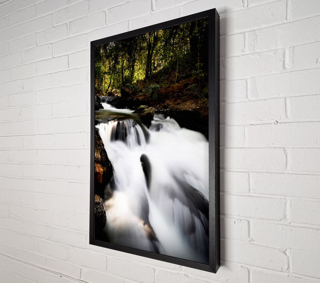  A Canvas Print of The Woodland Waterfall Canvas Art