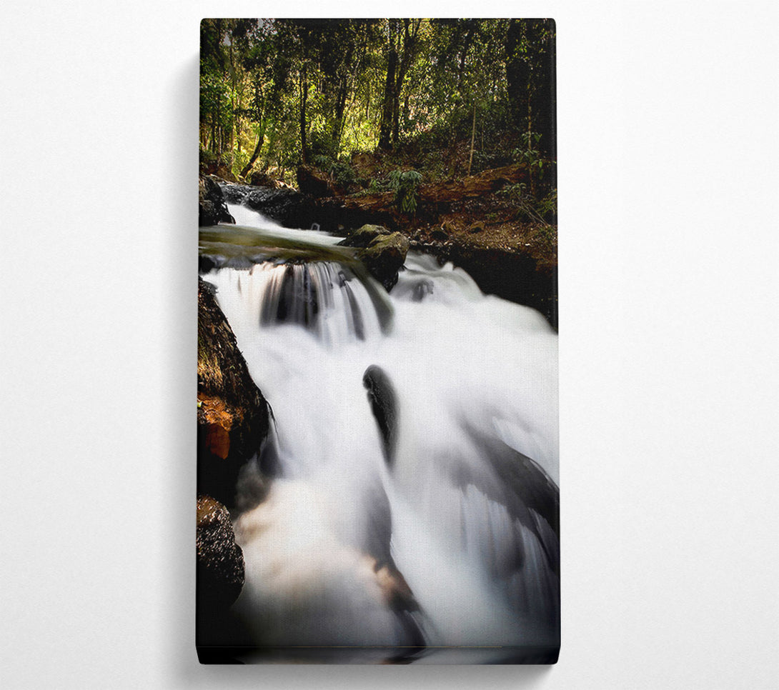  A Canvas Print of The Woodland Waterfall Canvas Art
