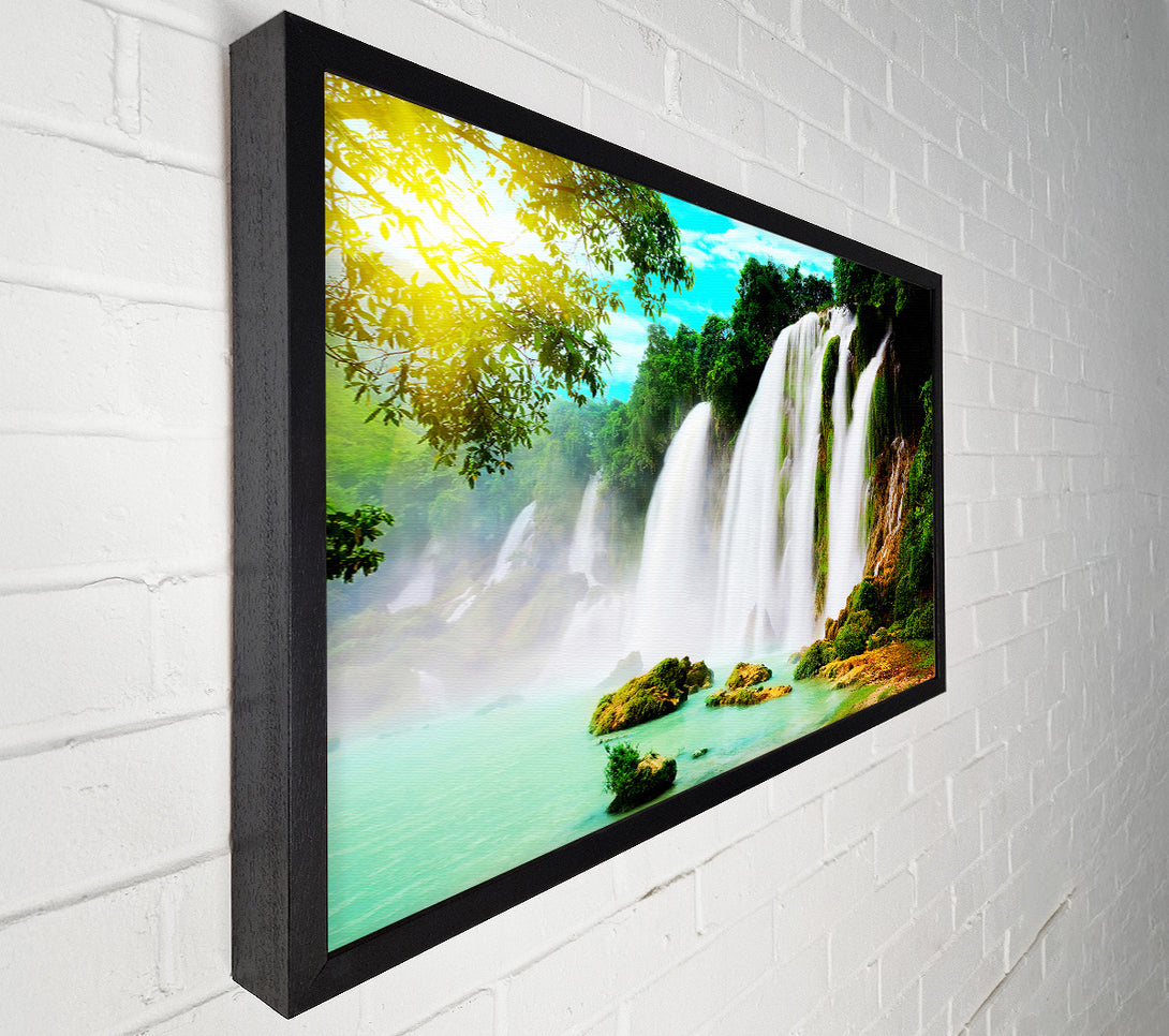  A Canvas Print of Magical Waterfall Canvas Wall Art