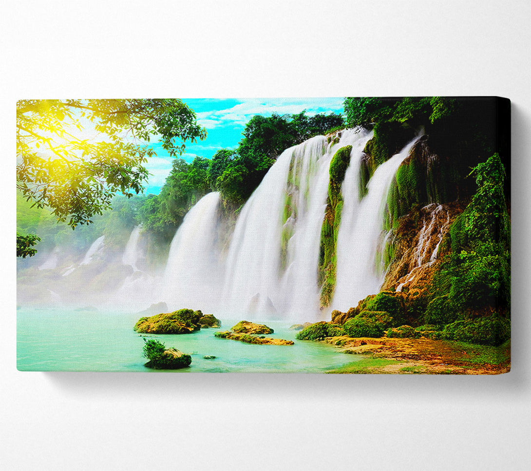  A Canvas Print of Magical Waterfall Canvas Wall Art