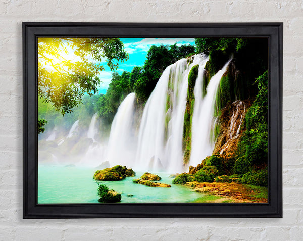 Magical Waterfall Framed Print