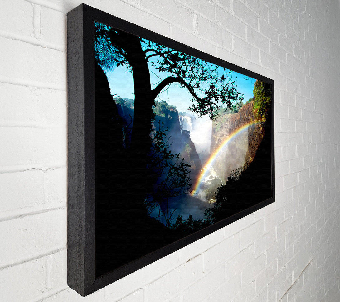  A Canvas Print of Rainbow Waterfall Canvas Art
