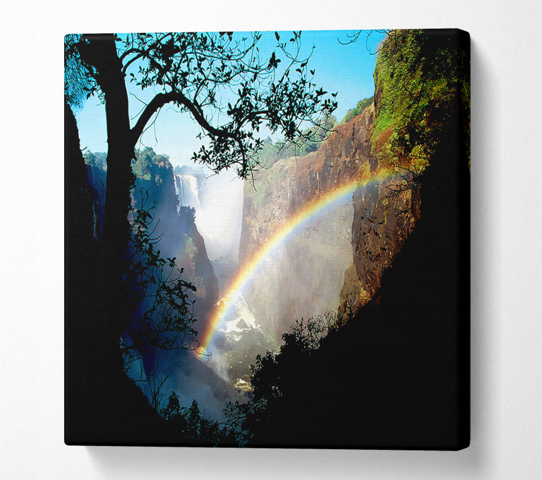  A Canvas Print of Rainbow Waterfall Canvas Art