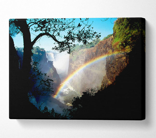  A Canvas Print of Rainbow Waterfall Canvas Art