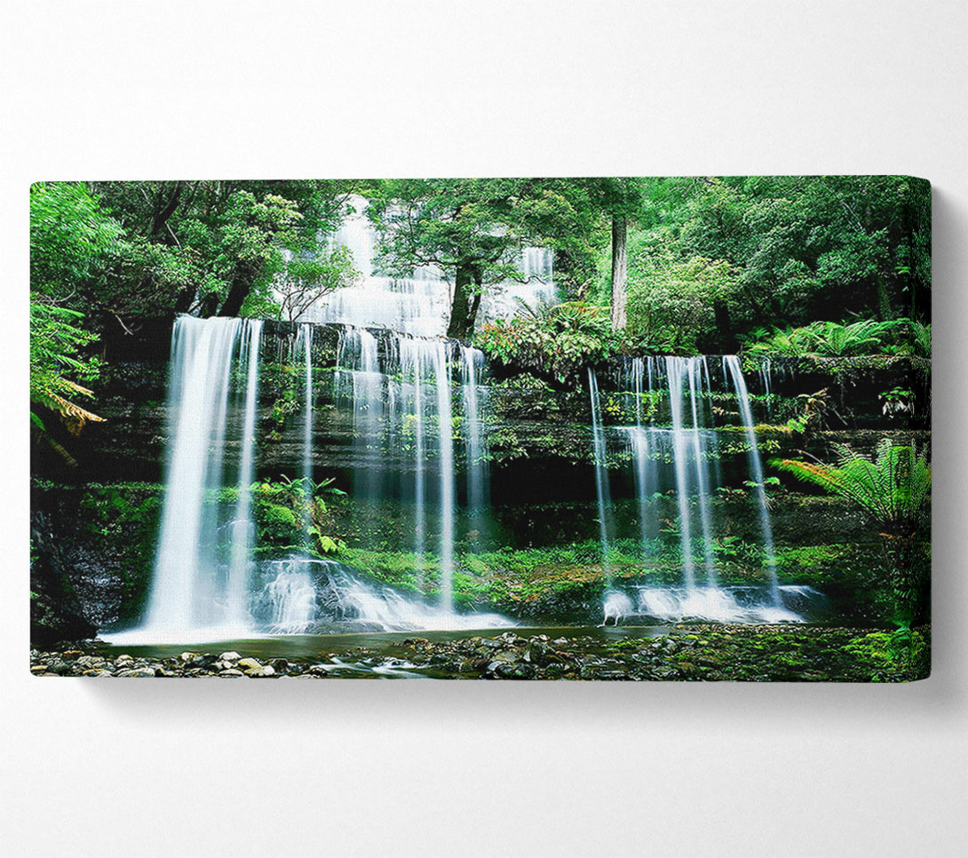  A Canvas Print of Hidden Forest Waterfall Canvas Wall Art