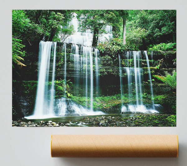Hidden Forest Waterfall Giclee Print
