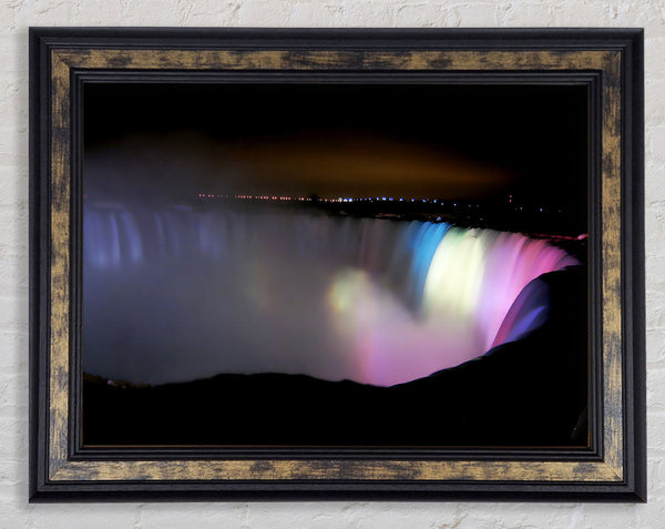 Victoria Falls Light Show Framed Print