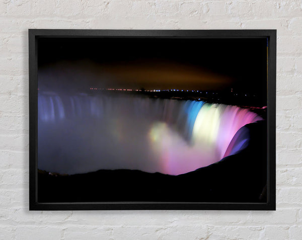 Victoria Falls Light Show Framed Print