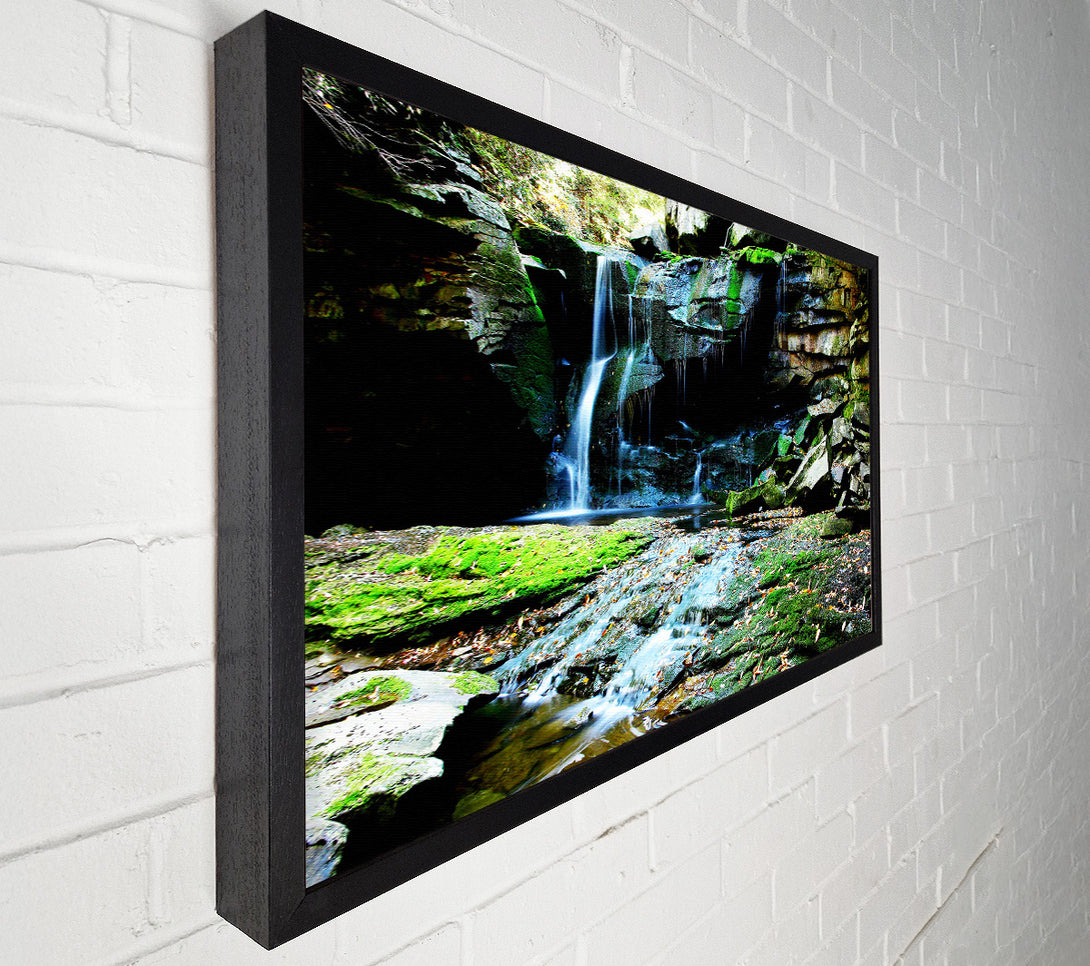  A Canvas Print of Rocky Waterfall Spill Canvas Art