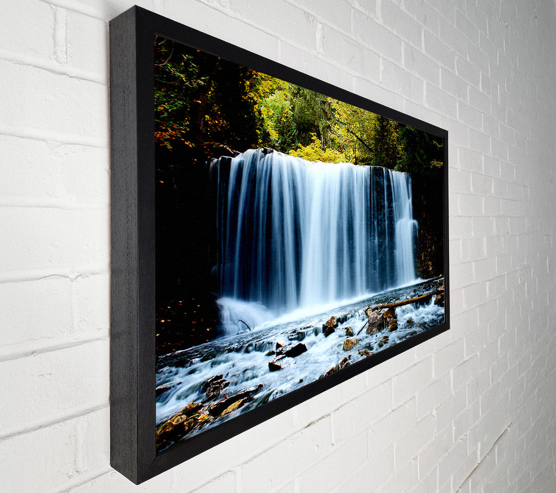 A Canvas Print of Waterfall Treetops Canvas Art