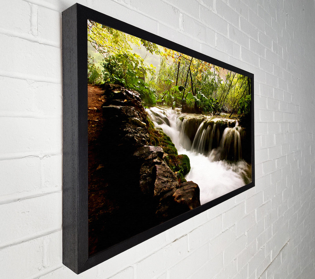  A Canvas Print of Where The Waterfall Flows Canvas Art