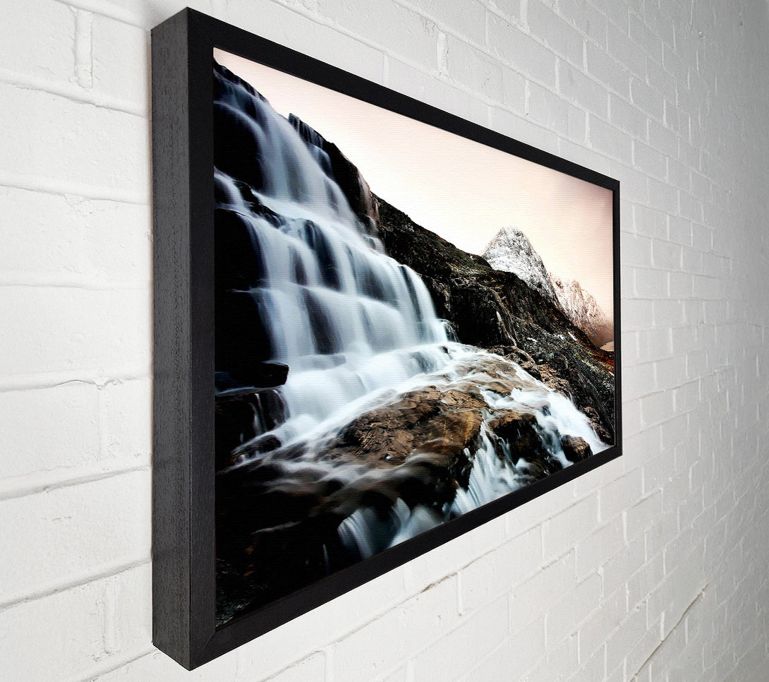  A Canvas Print of The Waterfall Mountain Canvas Print