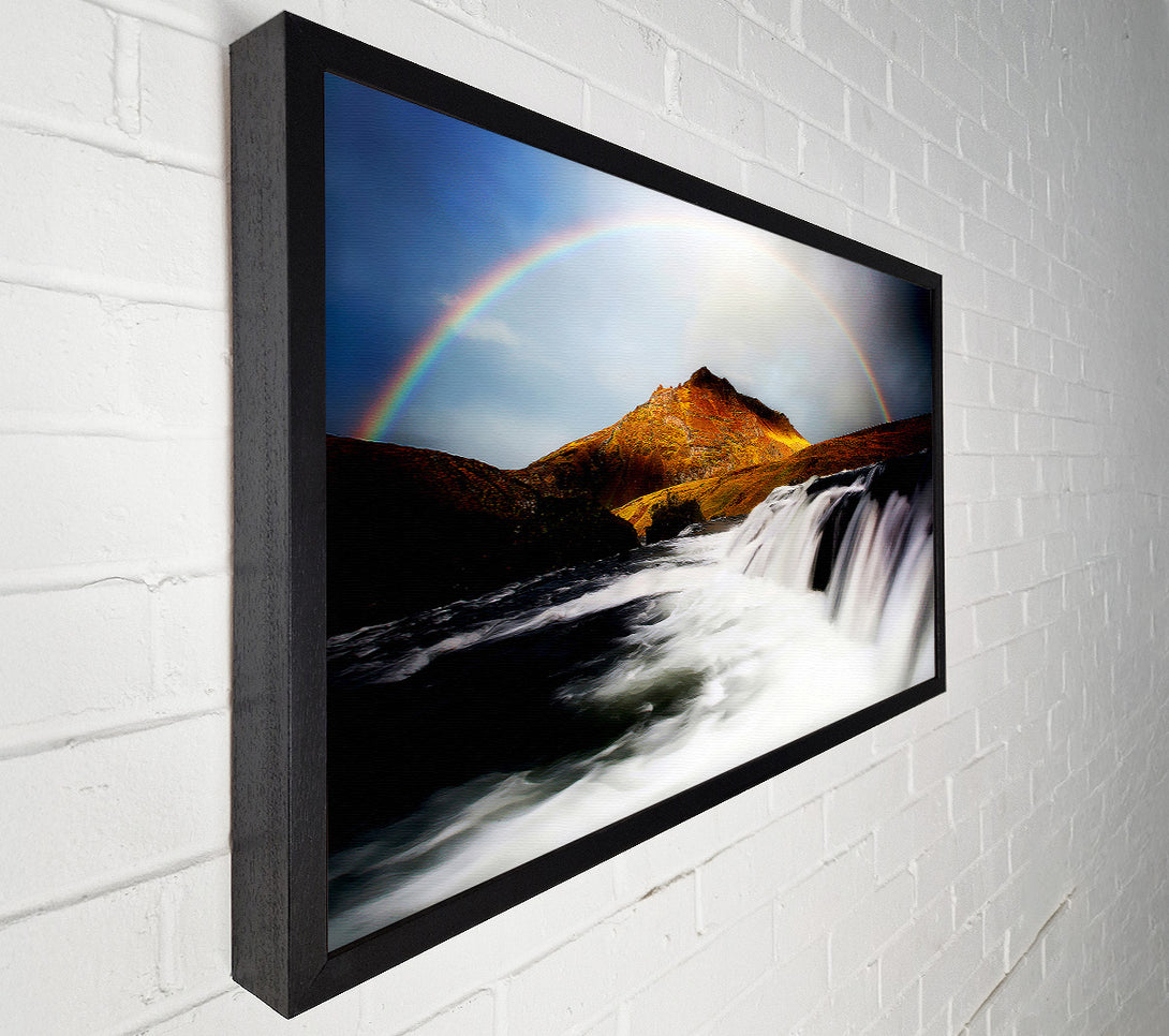  A Canvas Print of Rainbow Mountain Falls Canvas Wall Art