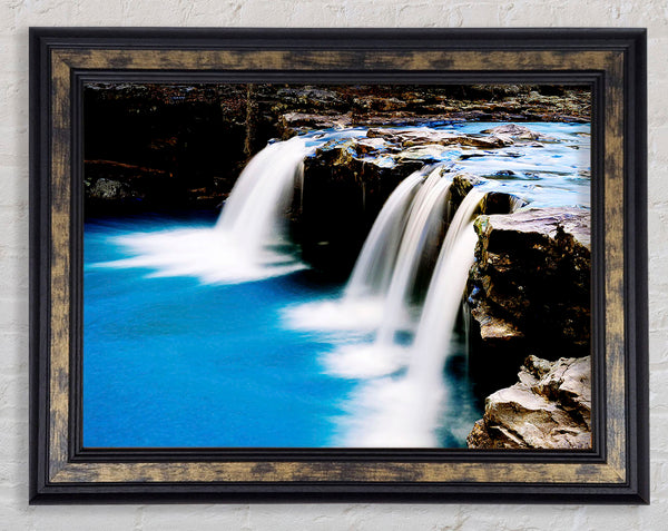 Flow Of The Waterfall Framed Print